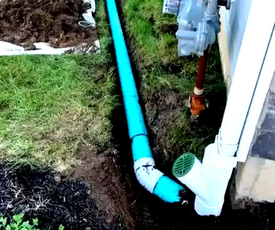 Green drainage pipe Sump Pump Installation Portland, OR